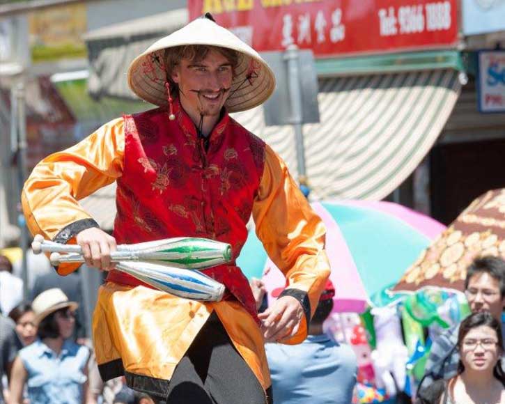 Juggler at Lunar New Year, St Albans