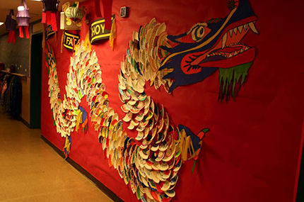 chinatown, dragon mural, chinese museum
