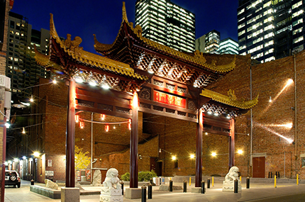 chinatown night lights, chinese new year